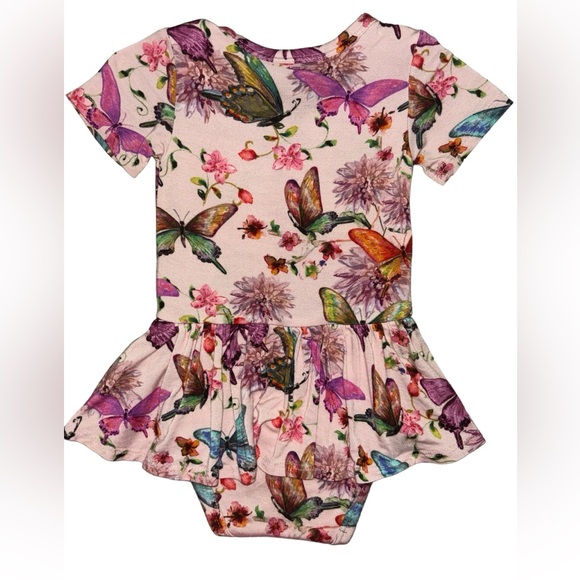 Posh Peanut Twirl Skirt in Watercolor Butterfly - Picture 2 of 3